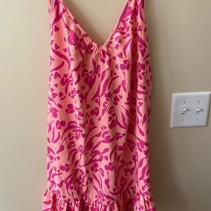 Cupshe Ruffle Hem Tie Shoulder Slip Dress Size M